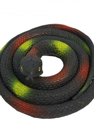 Змія гумова іграшка велика чорна декор на хеллоуїн+подарунок