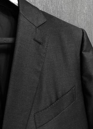 Ermenegildo zegna su misura итальянский пиджак ручной работы шерстяной тёмно-серый