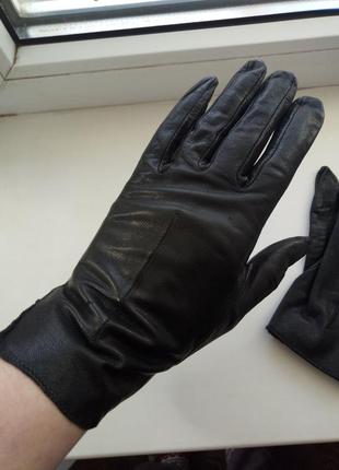 Шкіряні демі рукавички