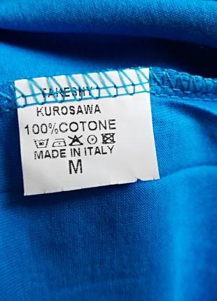 Женская приталенная футболка хлопок takeshy kurosawa италия оригинал4 фото