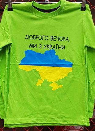 Реглан на хлопчика доброго вечора ми з україни 146-170