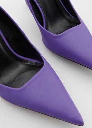 Шикарні туфлі на високих підборах фіолетового кольору reserved 36 р5 фото