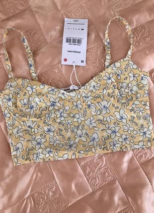 Новий ніжний топ в квітковий принт