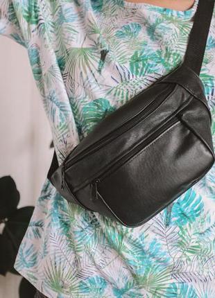 В наличии бананка кожа сумка на пояс из натуральной кожи ручная работа шкіра б20