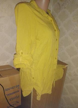 Рубашка горчичного цвета горчичная блузка4 фото