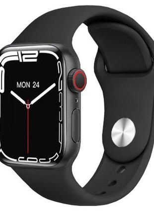 Умные смарт часы smart watch z37 голосовой вызов, температура тела, пульсометр, тонометр. цвет: черный