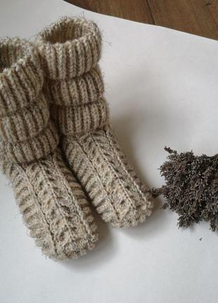 В'язані теплі зимові шкарпетки шерсть