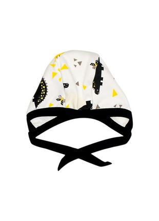Чепчик білий динозаври 1747- tm mishka