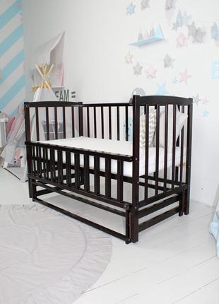 Кровать детская baby comfort лд2 с маятником венге
