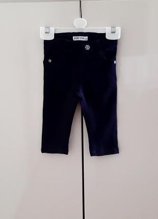 Котонові штани, брюки mono star на 6-9 місяців.