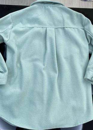 Рубашка женская утепленная голубая4 фото