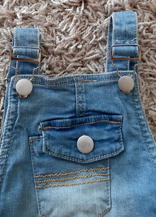 Стильний джинсовий комбінезон fashion 110-116 розміру.10 фото