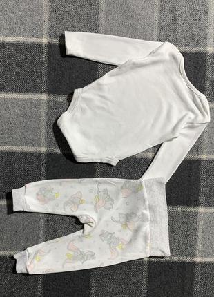 Дитячий костюм бавовняний (божик+штани) з принтом disney ( дісней 3-6 міс 62-68 см ідеал оригінал)2 фото