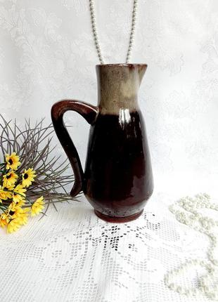 1950-е! 🍇🏺глечик глечик для вина вінтаж німеччина ндр vase of the veb harzer keramik ilsenburg isenburg кераміка майоліка1 фото