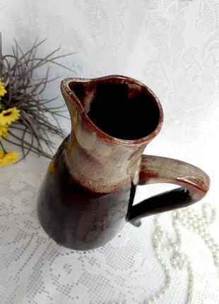 1950-е! 🍇🏺глечик глечик для вина вінтаж німеччина ндр vase of the veb harzer keramik ilsenburg isenburg кераміка майоліка7 фото