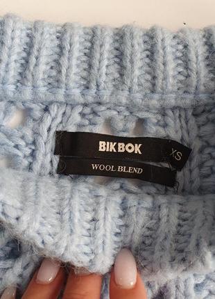 Неймовірний голубий в'язаний светр bik bok торг4 фото