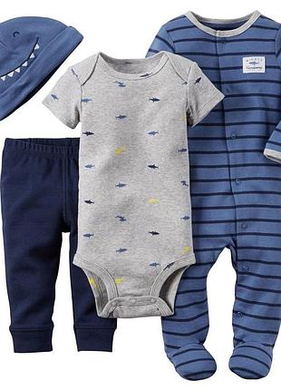 Carter’s комплект 4в1 3 мес 6 мес для мальчика