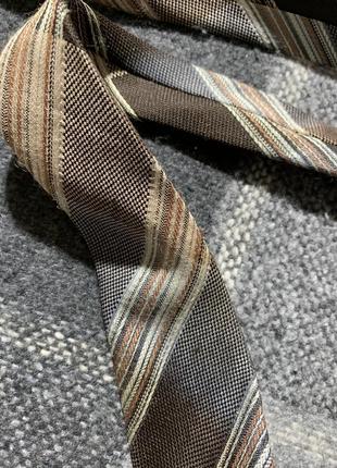 Краватка чоловічий смугастий madison-медісон ідеал оригінал різнокольоровий)2 фото