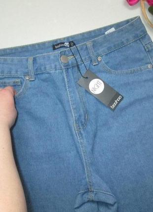 Шикарні джинси мом з рваностями висока посадка boohoo 🍁🌹🍁4 фото
