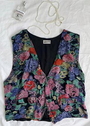 Шовковий жилет, вінтаж 🪐