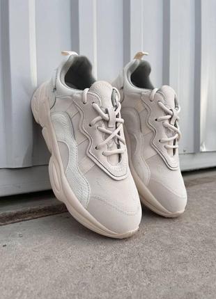Жіночі кросівки бежеві shoes beige white/ женские бежевые кроссовки