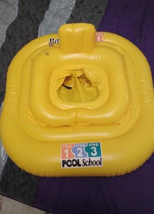 Надувний круг intex baby float, pool school, з трусиками, 79*79