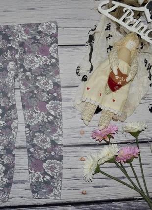 6 - 7 лет яркие модные легинсы лосины бриджи девочке цветы1 фото