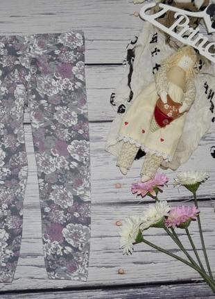6 - 7 лет яркие модные легинсы лосины бриджи девочке цветы3 фото