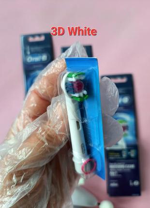 Oral-b/braun 3d white! поштучно! змінні насадки!1 фото