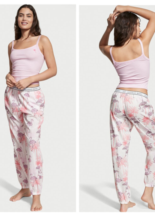 Victoria´s victorias secret виктория сикрет пижама, костюм для сна cotton tank jogger pajama set1 фото