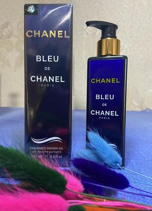 Парфюмований чоловічий гель для душу chanel bleu de chanel exclusive euro 250 мл1 фото