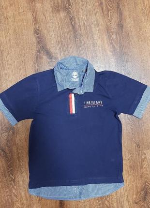 Синя майка поло