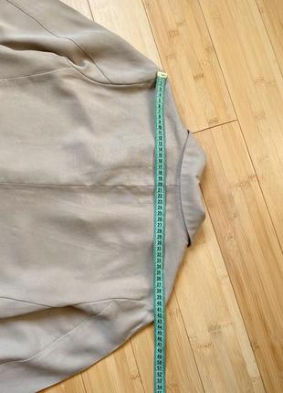 Натуральный двубортный пиджак без подкладки8 фото