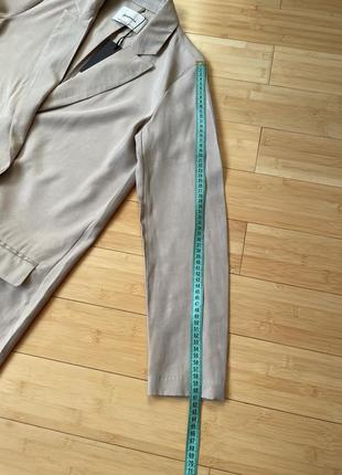 Натуральный двубортный пиджак без подкладки7 фото