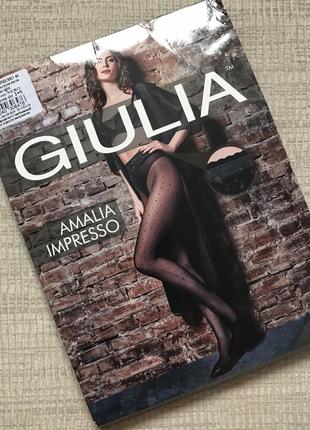 Фантазійні колготки в горошок giulia amalia impresso. 40 den. s9 фото