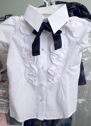 Школьная блуза тм barbarris для девочки 140-146рр.4 фото