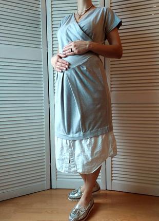 Сукня міді сорочка для вагітних і годування 🤱🤰