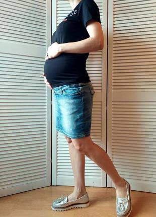 Джинсовая юбка для  беременных 🤰🤱4 фото