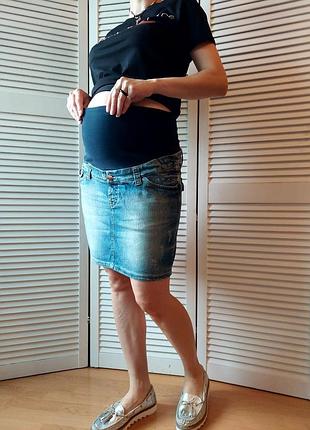 Джинсовая юбка для  беременных 🤰🤱2 фото