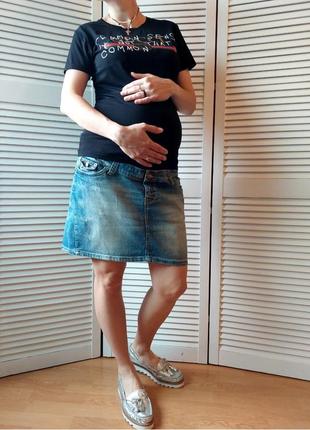 Джинсовая юбка для  беременных 🤰🤱1 фото