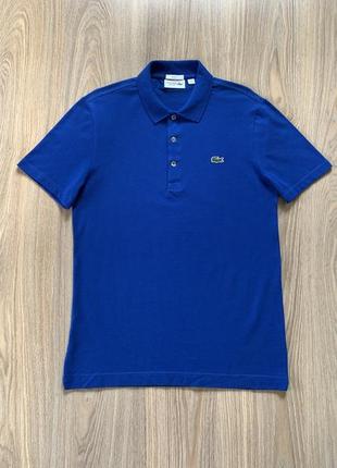 Чоловіча бавовняна футболка поло lacoste sport slim fit1 фото