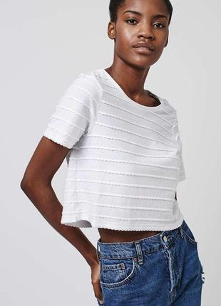 Футболка topshop mini scallop tee