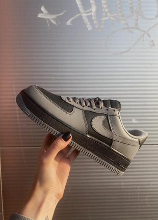 Чоловічі кросівки nike air force black/grey / мужские  кроссовки найк аир форс