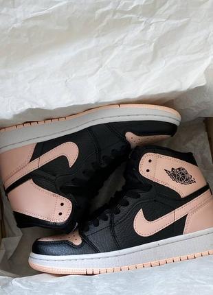 Кросівки nike air jordan retro high peach/black5 фото