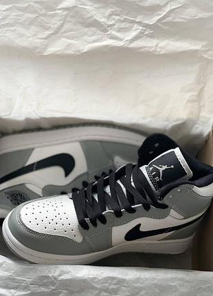 Кросівки nike air jordan retro high black/gray