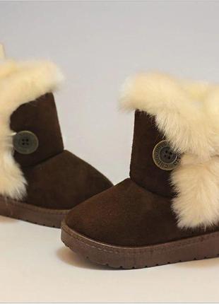 Зимові чобітки для дівчинки, уггі для дівчинки, рр.21-354 фото