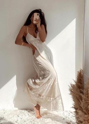 Ніжна сукня в пол з вишивкою zara2 фото