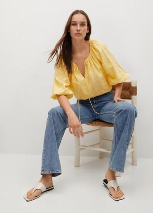 Стильна блузка mango з прошви5 фото