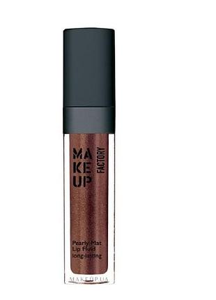 Make up factory pearly mat lip fluid longlasting перламутровий блиск-флюїд для губ №24