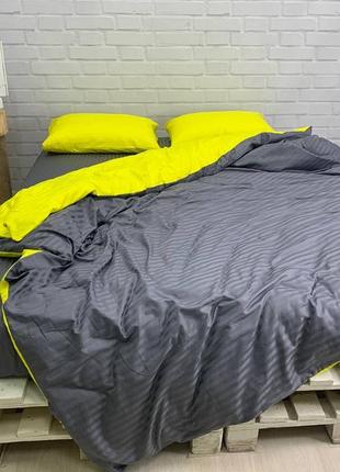 Комплект постільної білизни страйп-сатин